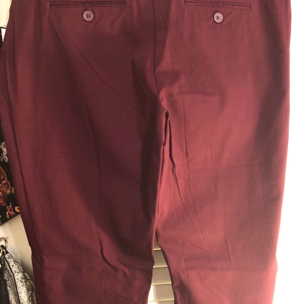 Stretch BURGUNDY pants